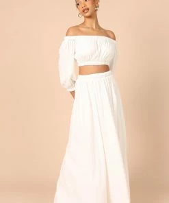 PUP9 For The Bride Zora Maxi Skirt - White