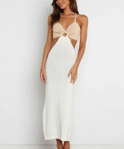 PUP3 Dresses Adele Dress - Beige/White