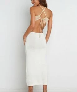 PUP3 Dresses Adele Dress - Beige/White