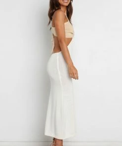 PUP3 Dresses Adele Dress - Beige/White