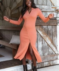 PUP3 Adriana Dress - Rust Dresses