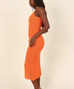 PUP4 Aleah Dress - Orange Dresses