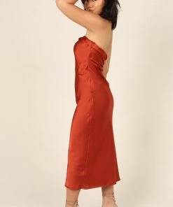 PUP14 Analeah Dress - Rust Dresses