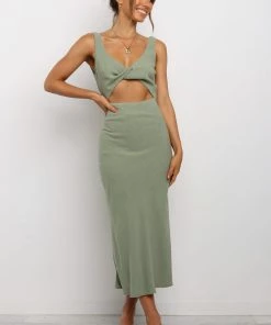 PUP55 Apollo Dress - Olive Dresses