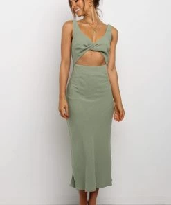 PUP55 Apollo Dress - Olive Dresses