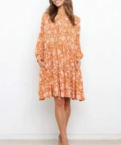 PUP50 Dresses Arden Dress - Rust