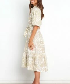 PUP53 Aubrianna Dress - Beige Dresses