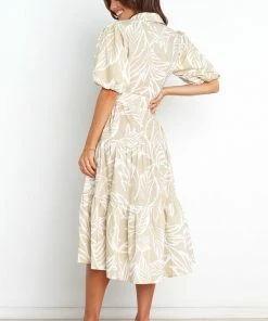 PUP53 Aubrianna Dress - Beige Dresses