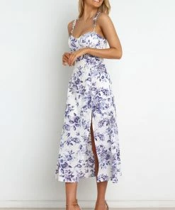 PUP58 Azelia Dress - Blue Floral Dresses