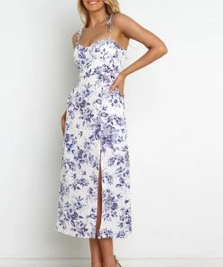 PUP58 Azelia Dress - Blue Floral Dresses