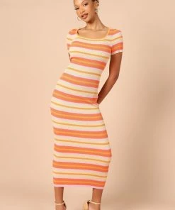 PUP3 Dresses Bardotte Maxi Dress - Pink