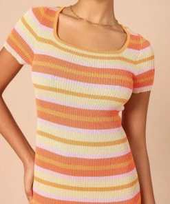 PUP3 Dresses Bardotte Maxi Dress - Pink