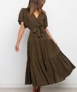 PUP49 Barker Dress - Brown Dresses