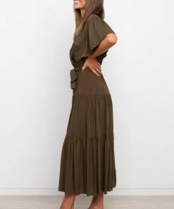 PUP49 Barker Dress - Brown Dresses