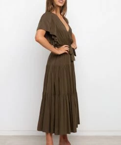 PUP49 Barker Dress - Brown Dresses
