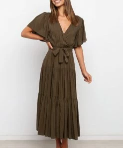 PUP49 Barker Dress - Brown Dresses