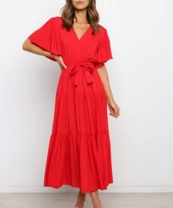 PUP49 Barker Dress - Red