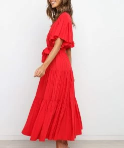 PUP49 Barker Dress - Red