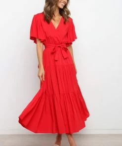 PUP49 Barker Dress - Red