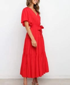 PUP49 Barker Dress - Red