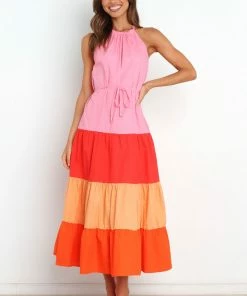 PUP49 Dresses Becca Dress - Pink Splice