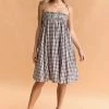 PUP52 Burke Dress - Brown Gingham