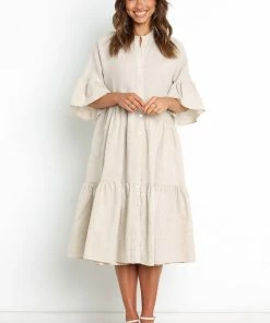 PUP3 Cadagon Dress - Beige Dresses