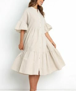 PUP3 Cadagon Dress - Beige Dresses