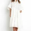 PUP3 Dresses Cadagon Dress - White