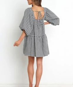 PUP42 Capranica Dress - Black Gingham Dresses