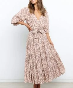 PUP49 Chantal Dress - Beige Dresses