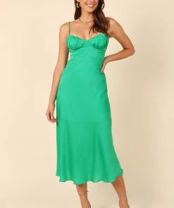 PUP4 Charlotte Midi Dress - Green Dresses