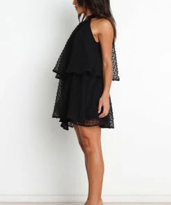 PUP14 Chevron Dress - Black