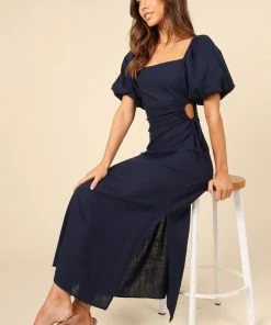 PUP4 Dresses Chloe Cut Out Dress - Navy