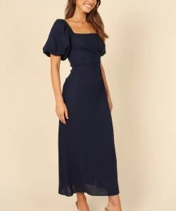 PUP4 Dresses Chloe Cut Out Dress - Navy