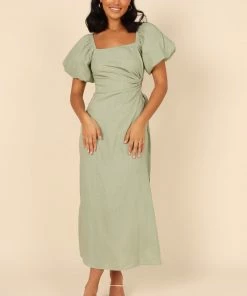 PUP4 Dresses Chloe Cut Out Dress - Sage
