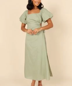 PUP4 Dresses Chloe Cut Out Dress - Sage