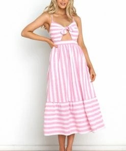 PUP3 Cruise Dress - Pink Stripe Dresses