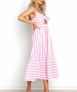 PUP3 Cruise Dress - Pink Stripe Dresses
