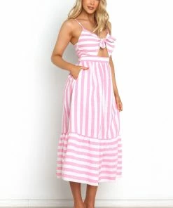 PUP3 Cruise Dress - Pink Stripe Dresses