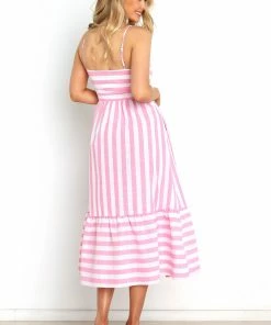PUP3 Cruise Dress - Pink Stripe Dresses