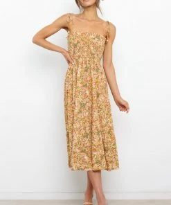 PUP9 Daelyn Dress - Orange Floral Dresses