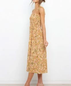 PUP9 Daelyn Dress - Orange Floral Dresses