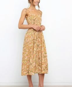 PUP9 Daelyn Dress - Orange Floral Dresses