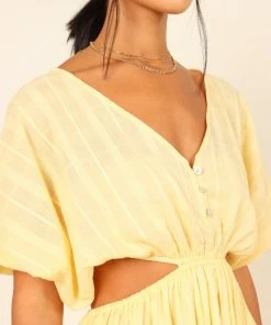 PUP52 Deena Dress - Yellow