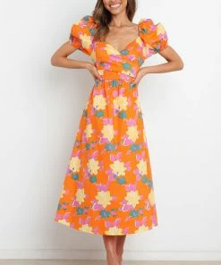 PUP56 Destination Dress - Orange Dresses