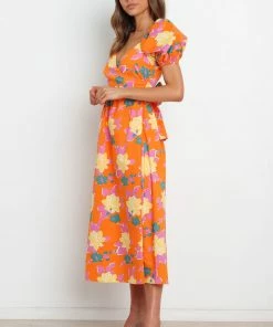 PUP56 Destination Dress - Orange Dresses