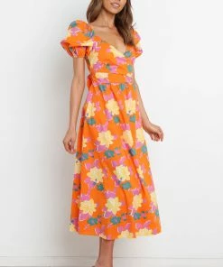 PUP56 Destination Dress - Orange Dresses