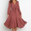 PUP3 Dione Dress - Dark Red