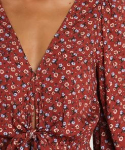 PUP3 Dione Dress - Dark Red